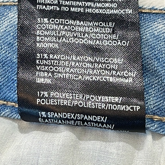 LIVERPOOL SIZE 4/27 Women's Light Blue Distressed Jeans - Picture 7 of 9